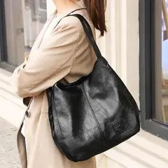 SUPERCENTER - Bolsa Hombro Cuero Suave Gran Capacidad Damas Bolsa Mensajer