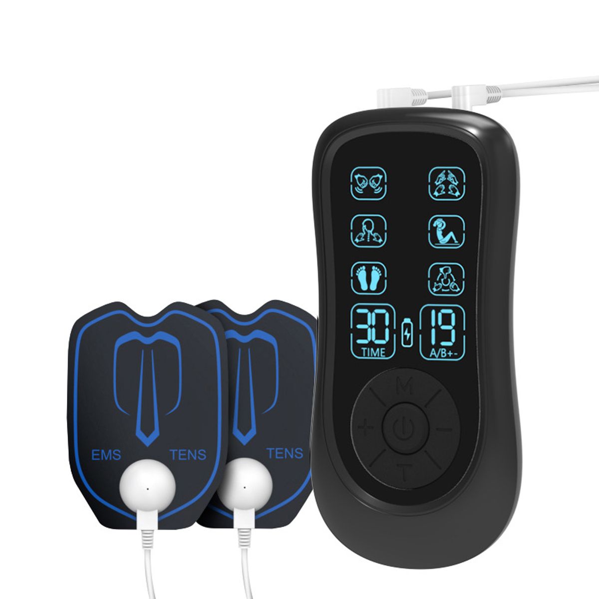 EDWINAYY - Electroestimulador Tens Portátil 2 En 1 Con Carga Usb