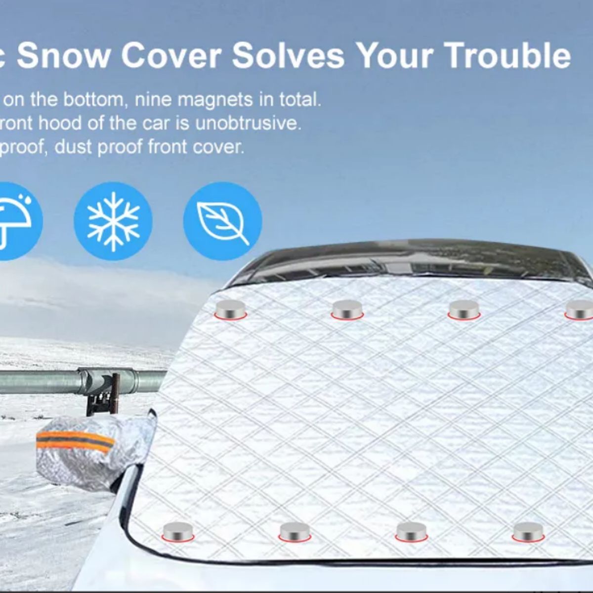 GENERICO - Funda Protectora Sol Y Nieve Cubreparabrisas Para Automóvil