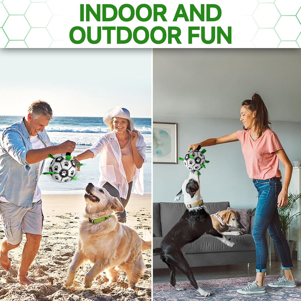 GENERICO - Pet dog football toy bolsa impermeable colgando cuerda