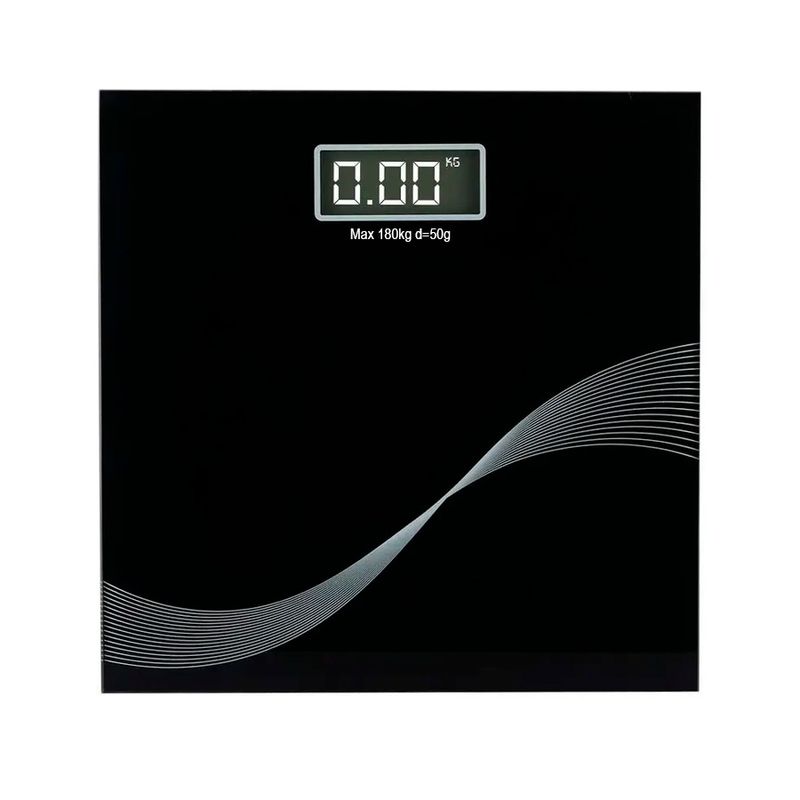 GENERICO - Báscula Digital De Vidrio Con Pantalla Lcd 180Kg