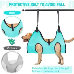 GENERICO - Tocador para perros con cordones y uñas cortadas (XL 80 lbs)