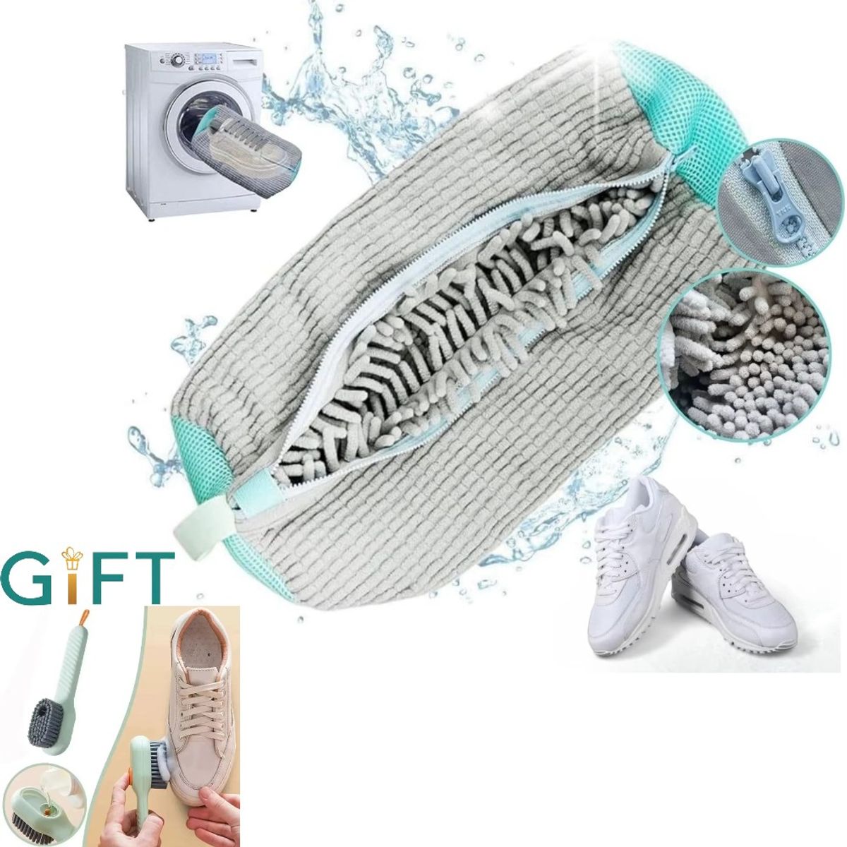 GENERICO - Bolsa Para Lavar Zapatillas Ropa Y Zapatos Protección Bolsa Protectora