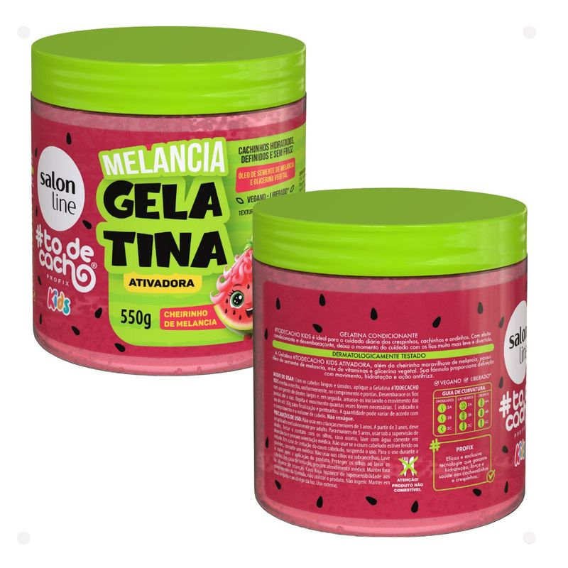 SALON LINE - GEL ACTIVADORA KIDS MELANCIA 550 G SALON LINE
