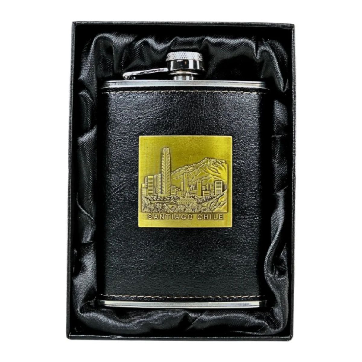 GENERICO - Petaca 12oz Whiskey Con Diseño Chile Regalo