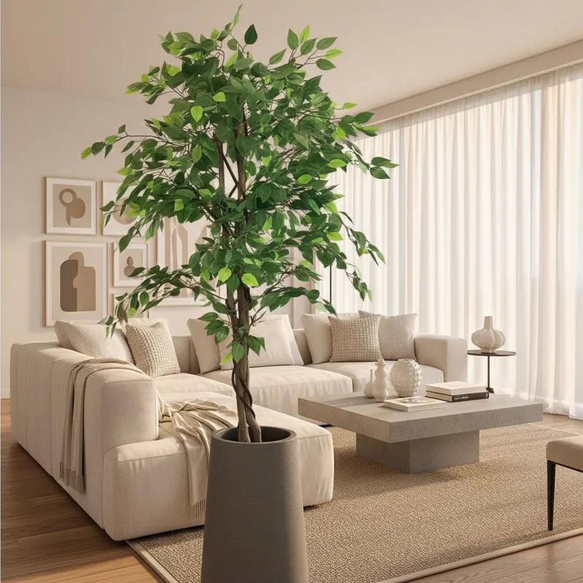 ARBUSTO REAL - Ficus Artificial Premium 160cm - Decoración InteriorTerraza