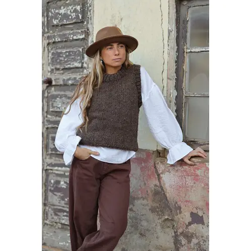 CALEDONIA LABEL - Sweater Tabasco Café Mujer