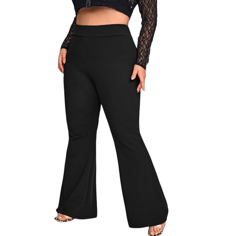 AAYO MODA - Pantalón Pata de Elefante Flare Tela Sofía Talla XL Estilo y Comodidad