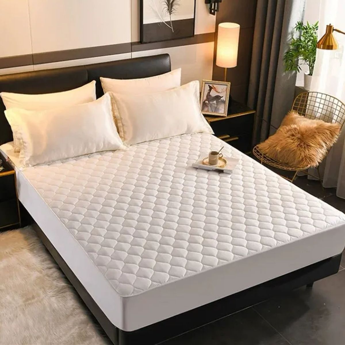 GENERICO - Cubre Colchón Impermeable Super King 200x200x31