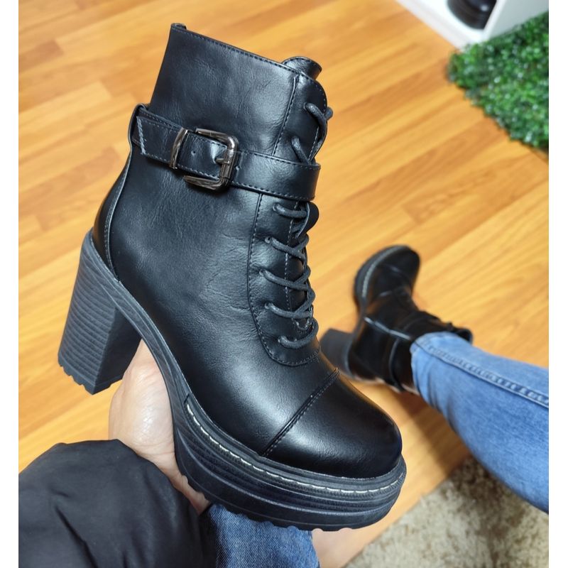 SNOOPY - Botin Mujer Taco Medio  con Plataforma M483