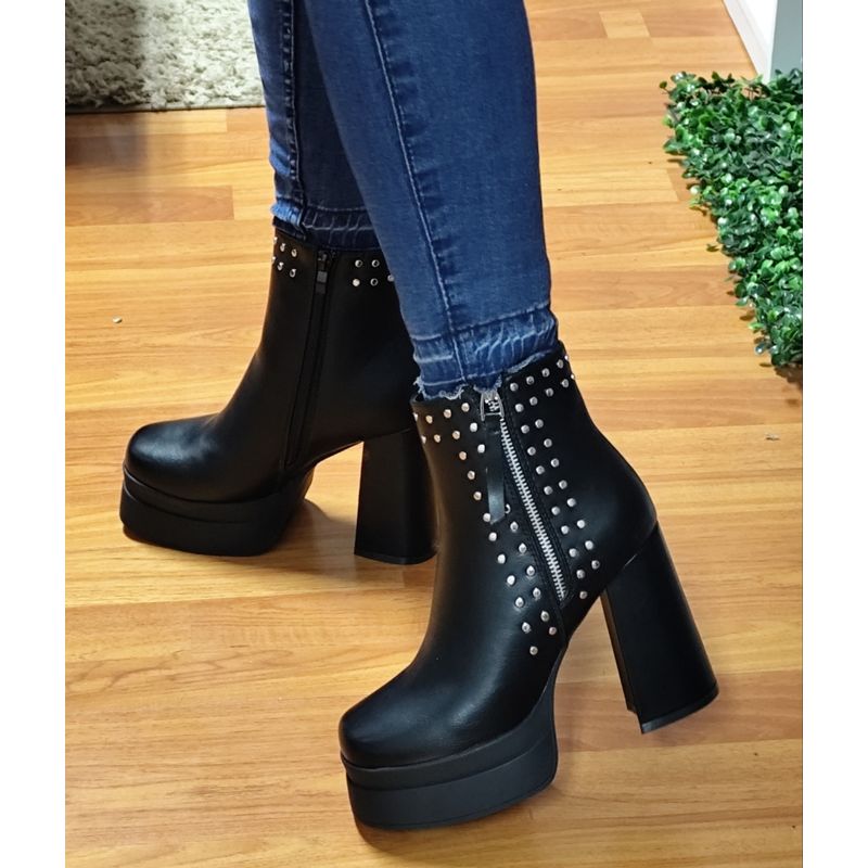 SNOOPY - Botin Mujer Taco Alto con Plataforma M349