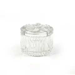 OEM - Bombonera Azucarero Caramelera Decorativa De Vidrio 8x6cm