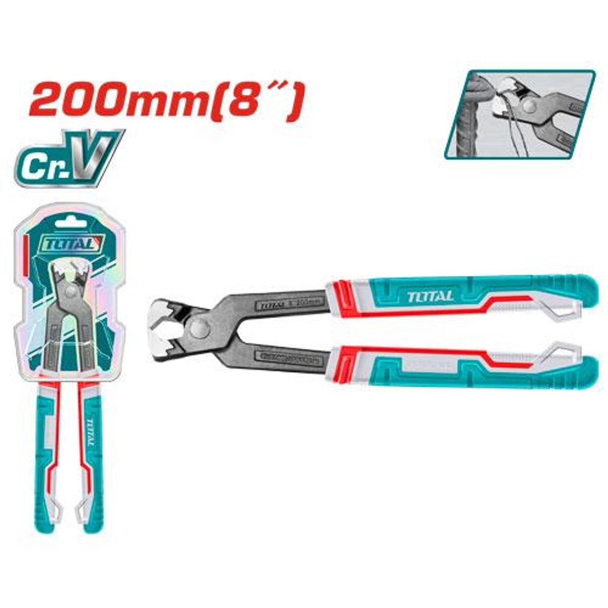 TOTAL - Pinza Tenaza Carpintero 8 Pulgadas 200mm Total