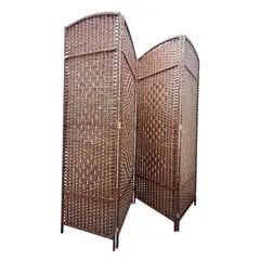 OEM - Biombo De Madera Resistente 4 Paneles Completo 200x180cm