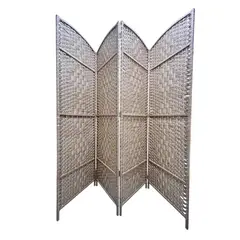OEM - Biombo De Madera Resistente 4 Paneles Completo 200x180cm