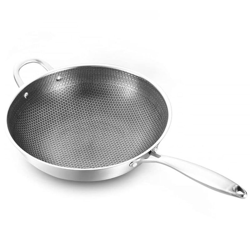 OEM - Sarten Wok Chino De Hierro Cocina Hogar 32cm