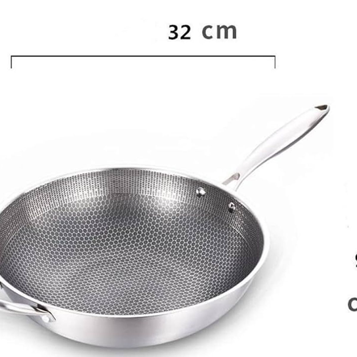 OEM - Sarten Wok Chino De Hierro Cocina Hogar 32cm