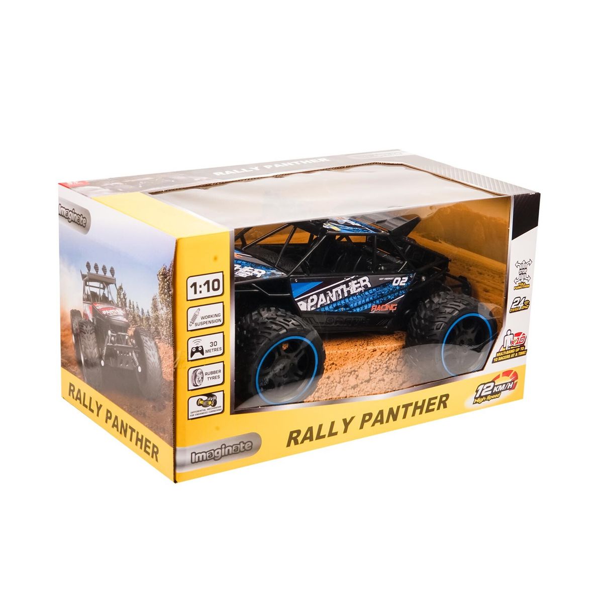 PUNTO STORE - Auto Rally Racer RC 12KMH Control Remoto 24G Azul - PS