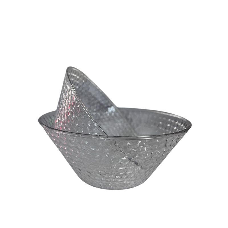 GENERICO - Pack 2 Plato Bowl Sopero Decorativo Redondo Plastico D1