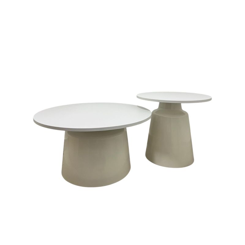 OEM - Set 2 Mesas Laterales Centro Nordicas Elegantes Minimalista