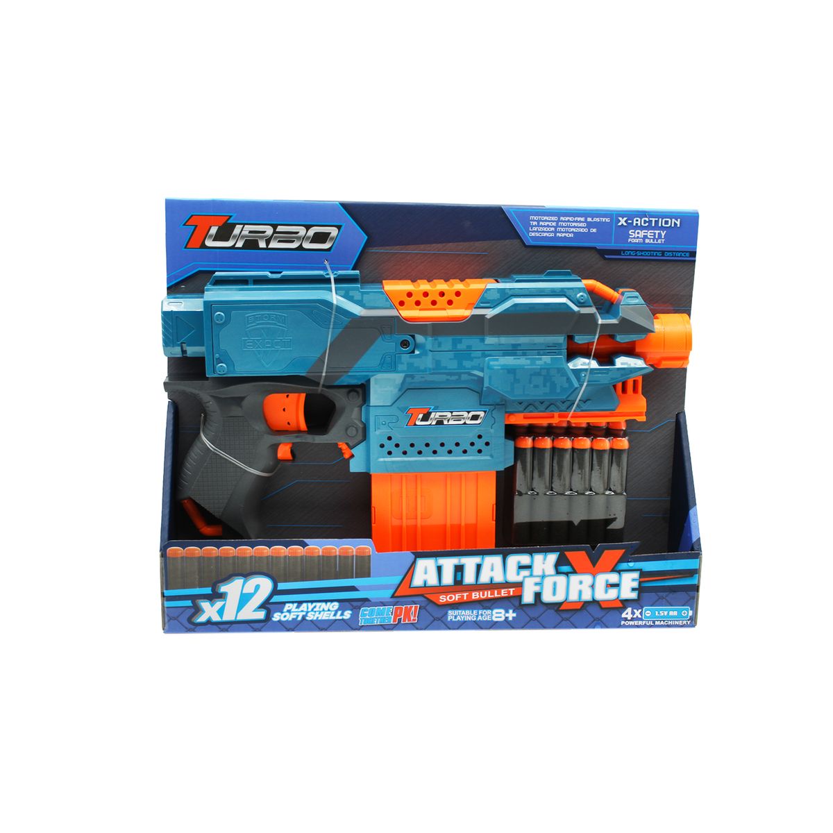 TURBO - Lanza Dardos De 12 Tiros Automática - Ps