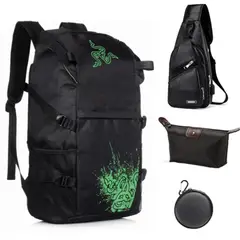 RAZER - Mochila Notebook Impermeable Y 4 en 1 Cartera de viajes