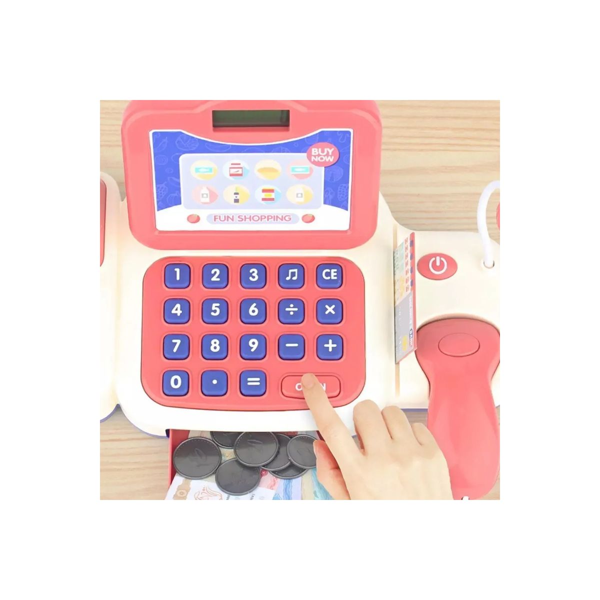 PUNTO STORE - Juguete Caja Registradora Supermercado Rosada - Ps