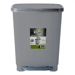 REYPLAST - Basurero De Pedal Kleine 25 Litros Gris