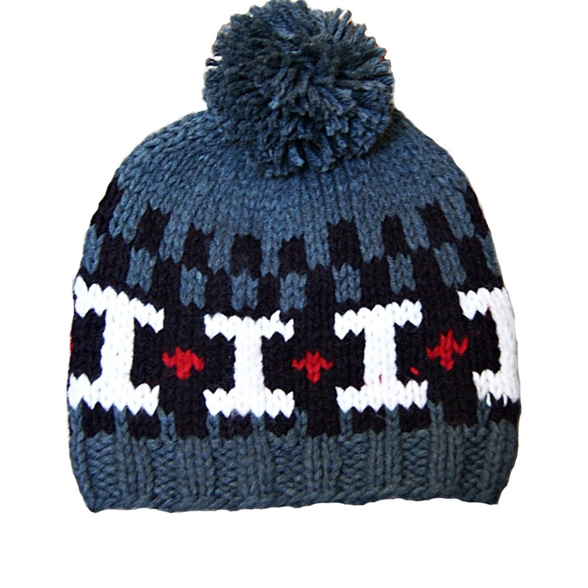 VIVAFELICIA - Gorro Tejido a Mano Esquí Gris