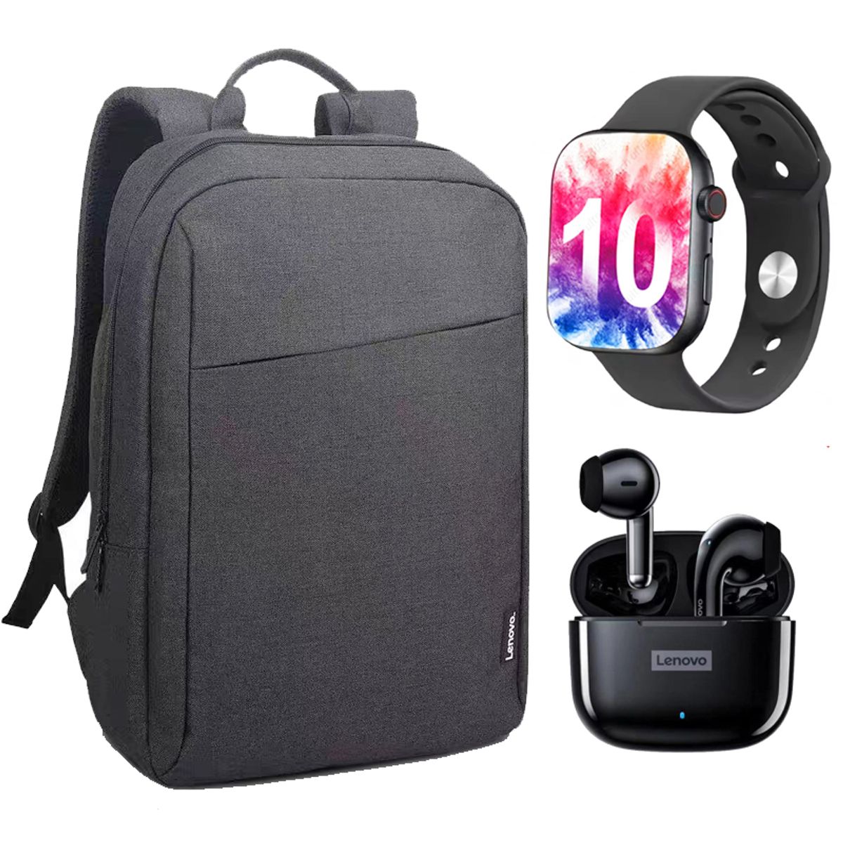LENOVO - Lenovo LP40 PRO B Audífonos Bluetooth y S10 reloj inteligente P y Bag