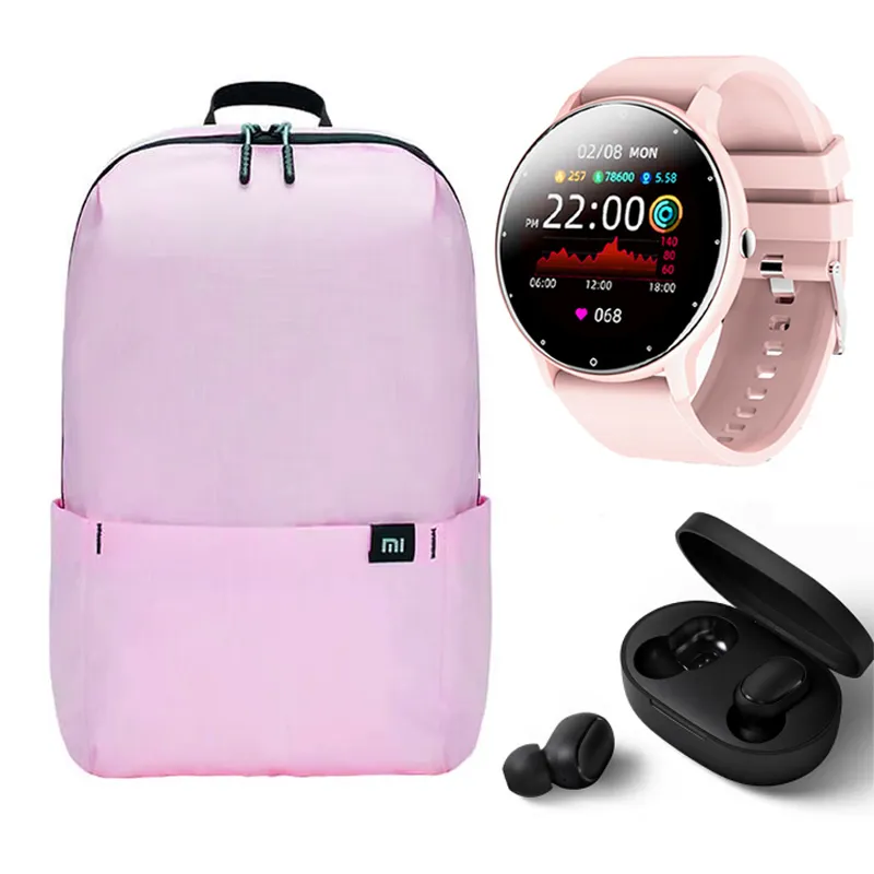 XIAOMI - Xiaomi Airdots 2 Tws Bluetooth y Toumi Fit 2 Reloj inteligente y Mochila
