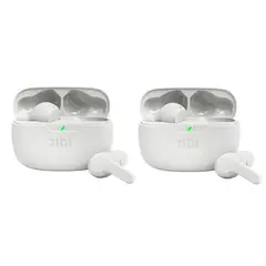 JBL - Set 2 Audífonos Bluetooth WAVE BEAM Blanco