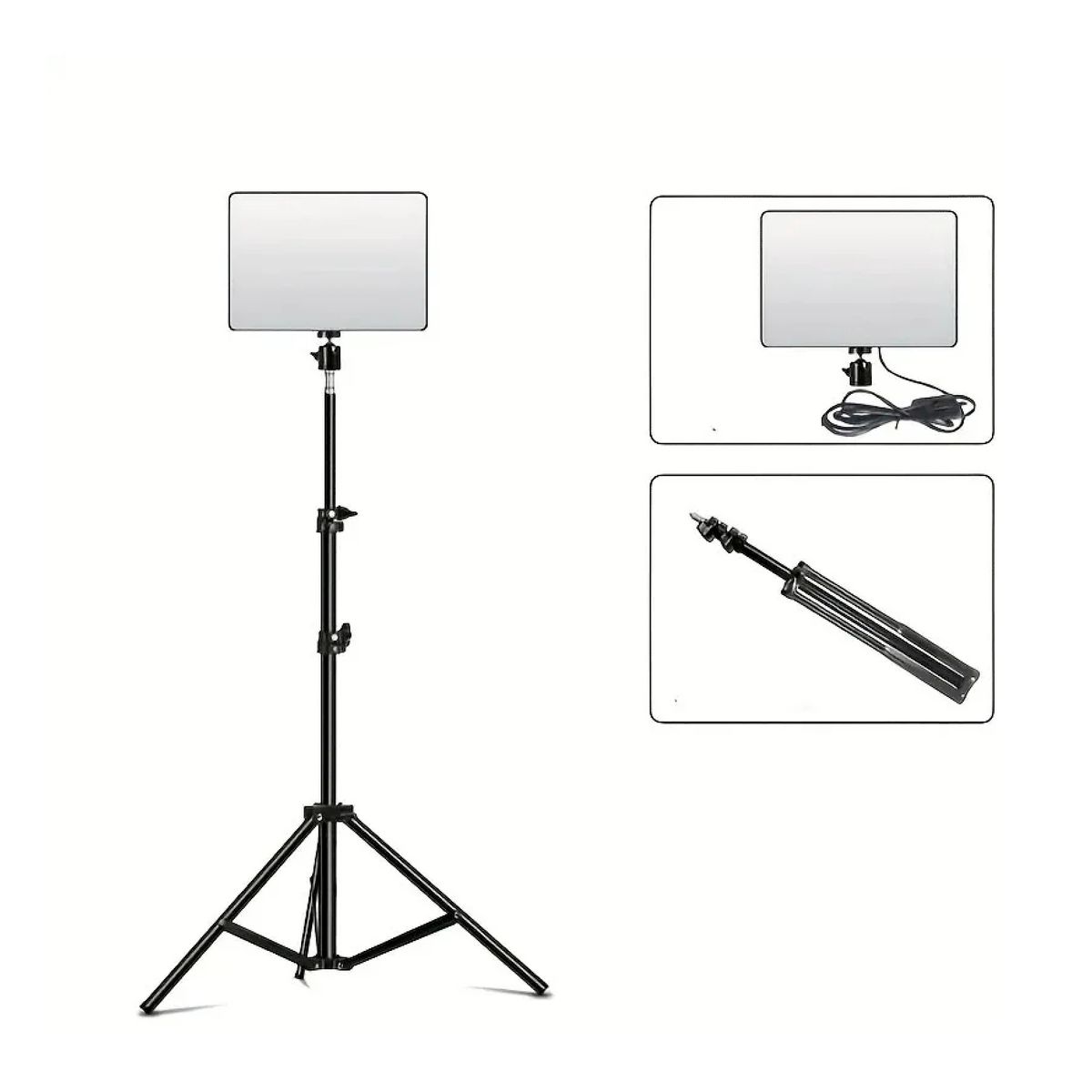 GENERICO - Panel Iluminación Lámpara Y Tripode Luz Led Fotografía PL-26
