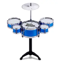 JAZZ DRUM - Batería Musical De Juguete 5 Tambores Y Piso - PS
