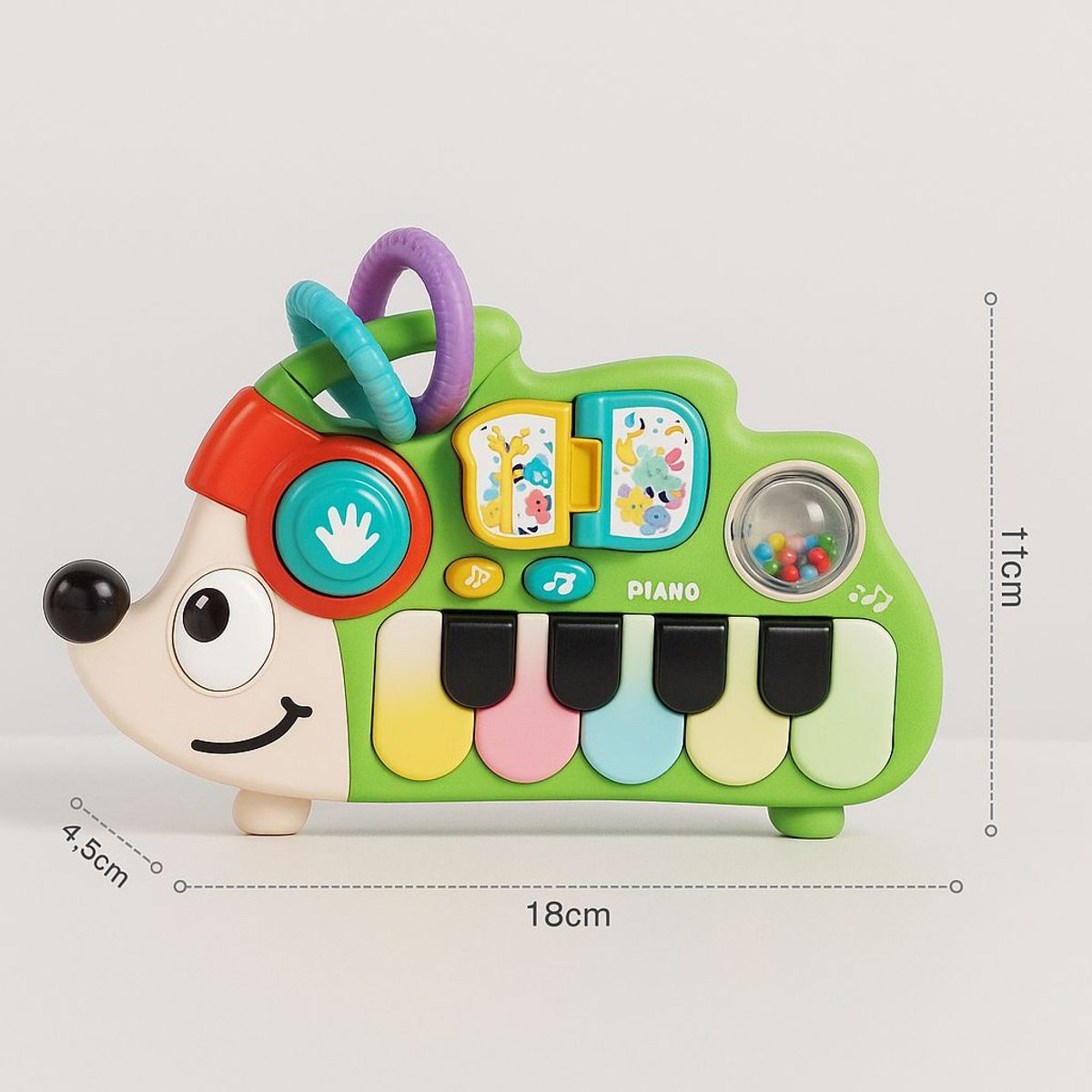 GENERICO - Juguete Piano Musical Didáctico Con Luz Diseño Erizo