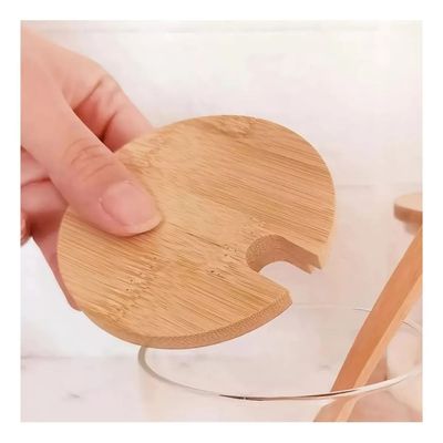 Imagen 2 del producto Azucarera Frasco Con Tapa De Madera + Cuchara 700ml