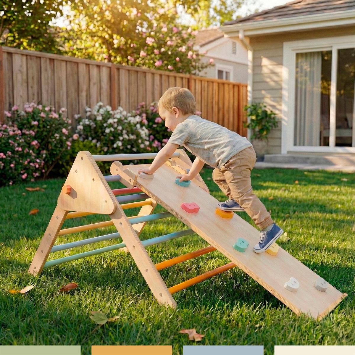 BANDU - Torre Aprendizaje Infantil Pikler Escalada Montessori Bandú