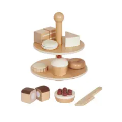 BANDU - Set Juego Pastelería Corta Postre Infantil Niño Madera Bandú