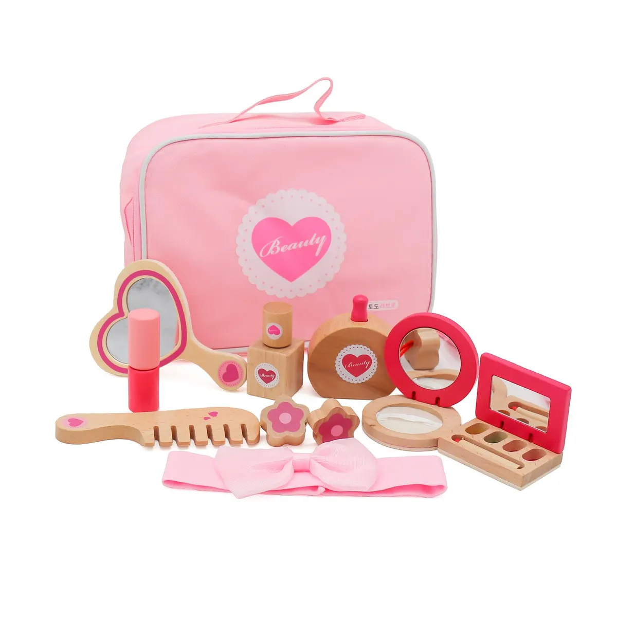 BANDU - Juego de Maquillaje Set Belleza de Roll Niños Madera Bandú