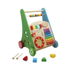 BANDU - Andador Correpasillos Bebe Didáctico Madera Bandú - Verde