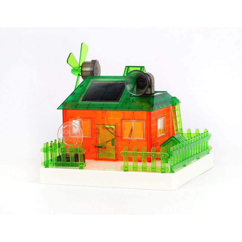 PUNTO STORE - Casa De Juguete Solar Con Molino Para Crear Y Aprender - Ps