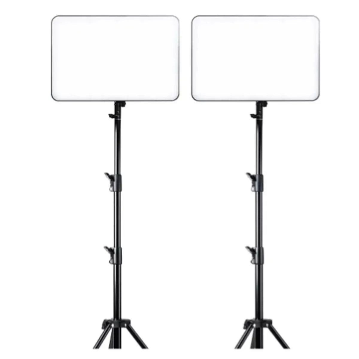 GENERICO - Pack  de 2 Panel Iluminación Lámpara Y Tripode Luz Led Fotografía PL-36