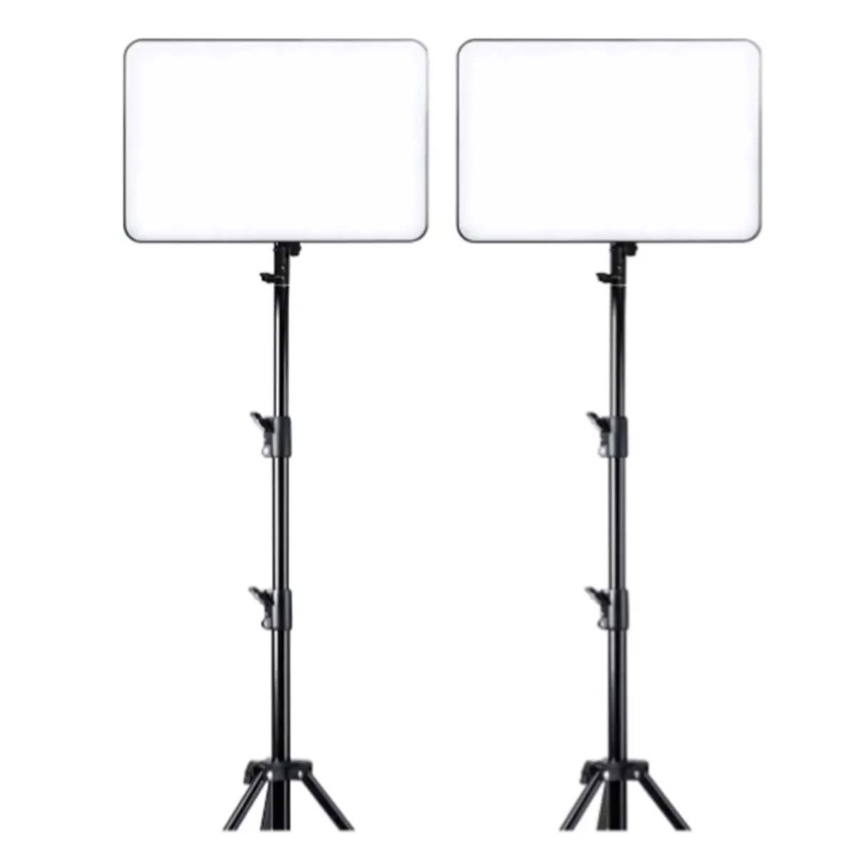 GENERICO - Pack  de 2 Panel Iluminación Lámpara Y Tripode Luz Led Fotografía PL-36