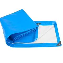 GENERICO - Lona Carpa Multiuso Impermeable Azul Con Ojales 6 X 4 Metros