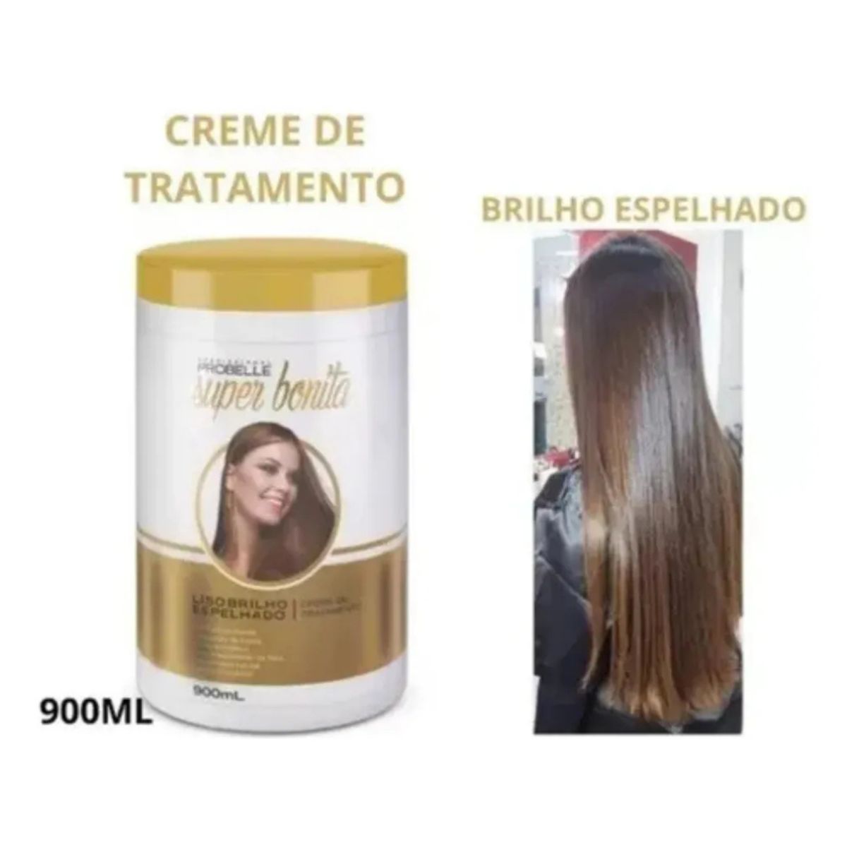 PROBELLE - Crema De Tratamiento Lisos Probelle 900ml Brillo Espejado