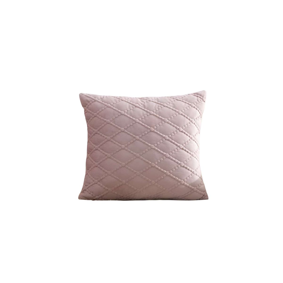 GENERICO - SET DE 2 FUNDAS DE COJIN TERCIOPELO 45X45 ROSA