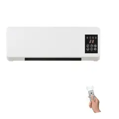 GENERICO - Estufa Calefactor Electrico 2000W con Control Remoto y Colgador de Toalla o Ropa
