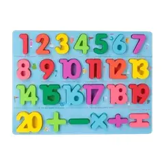 GENERICO - Encaje madera numeros con colores