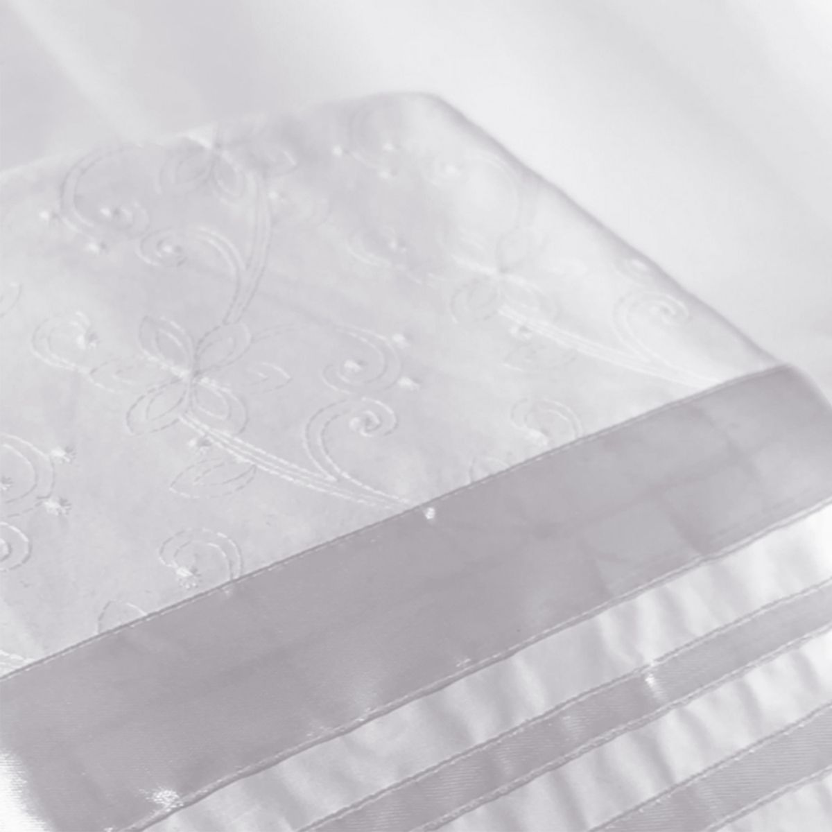 NINA HERRERA - Sábana Clásica Broderie Elisa Blanco 220 Hilos Super King