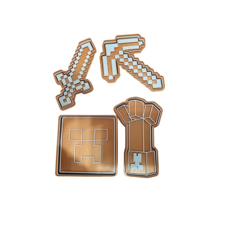 GENERICO - Set 4 Cortadores De - Minecraze 8 Cm #2